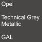 Preview: Opel, Technical Grey Metallic, GAL.